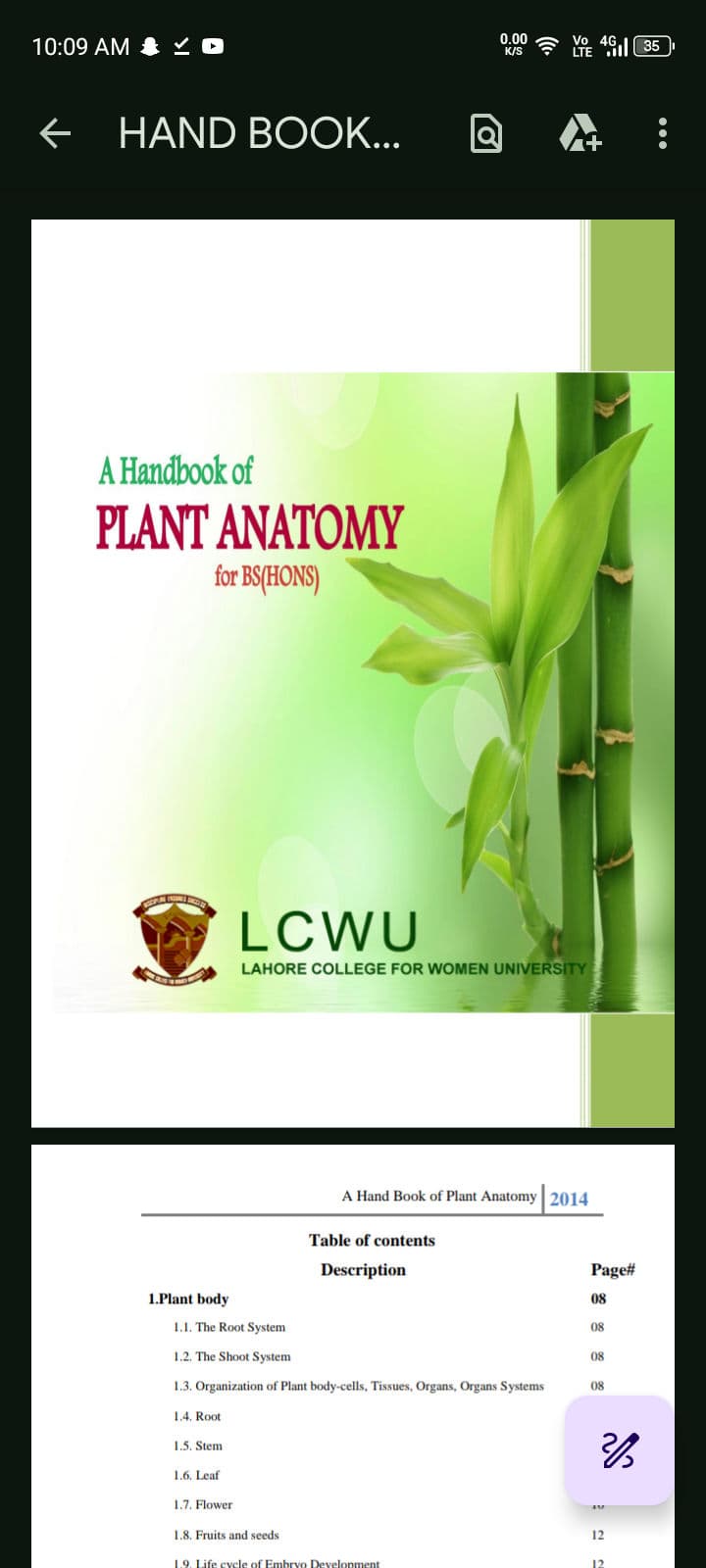 HAND BOOK OF ANATOMY 1